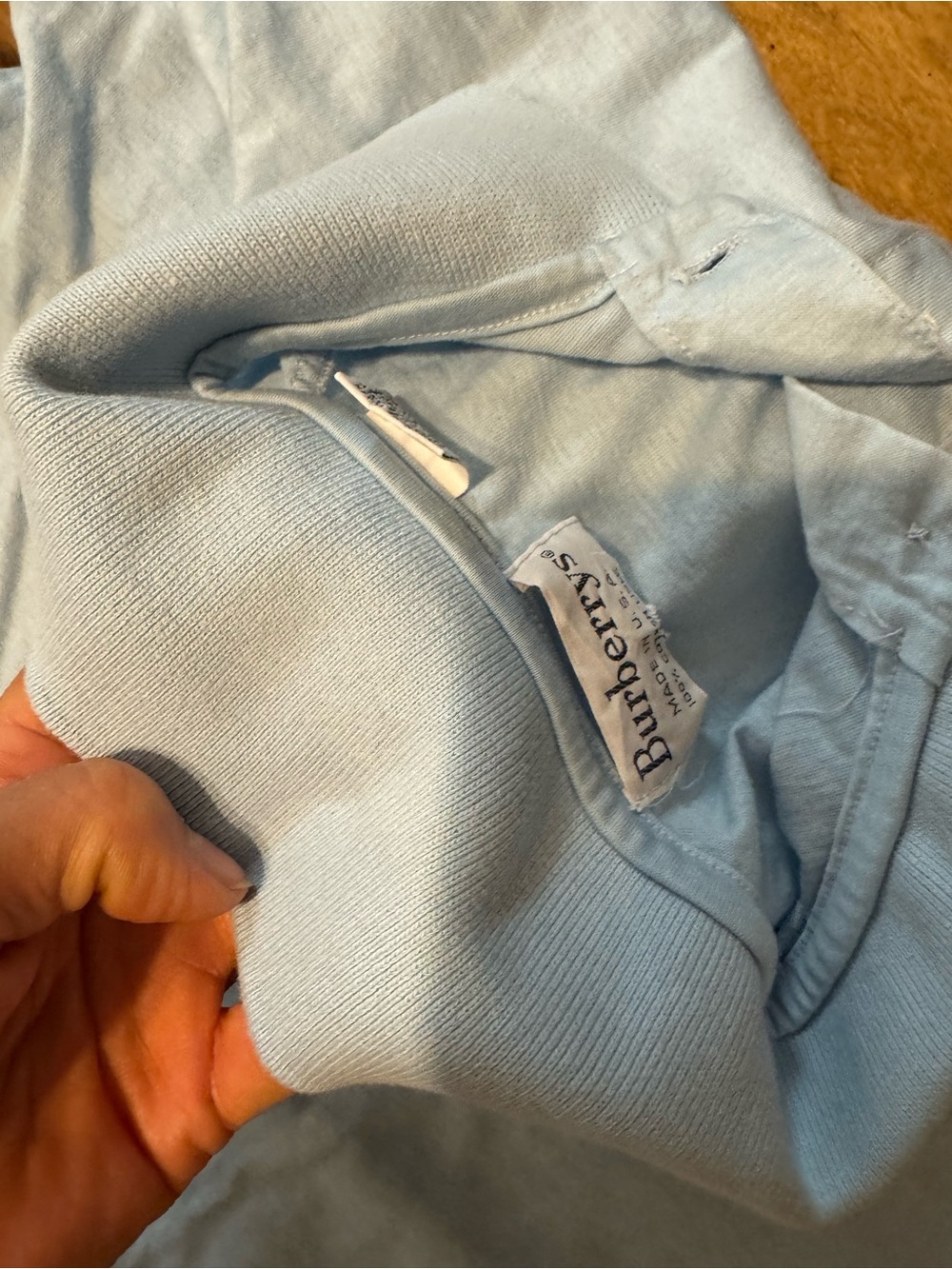 Burberry cotton Light Blue Polo Shirt size S men authentic - Picture 10 of 10